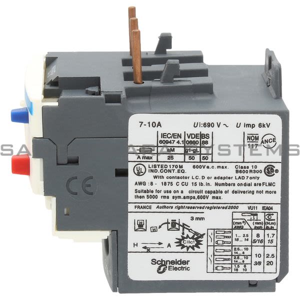Telemecanique LRD14 Overload Relay Product Image
