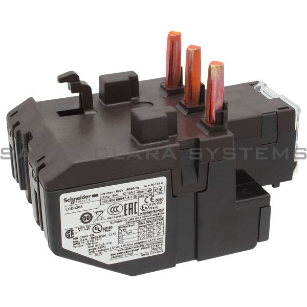 Telemecanique LRD3365 Overload Relay Product Image