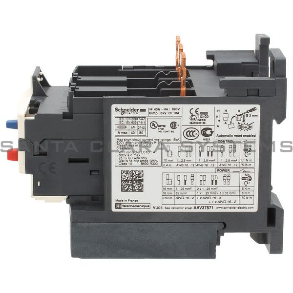 Telemecanique LRD340 Overload Relay Product Image