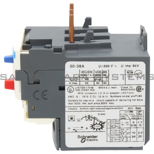 Telemecanique LRD35 Overload Relay Product Image