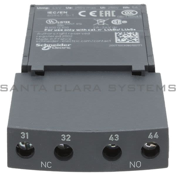 Telemecanique LUFN11 auxiliary contacts LUF - 1NO + 1NC Product Image
