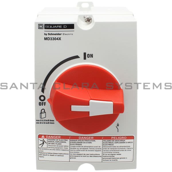 Telemecanique MD3304X Switch Motor Disconnect 30A 3P NEMA 4X Product Image