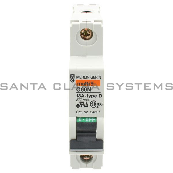 Telemecanique MG24507 Multi 9 - C60 UL1077 - MCB - 1P - 13 A - D Curve - 277 V - 5 kA Product Image