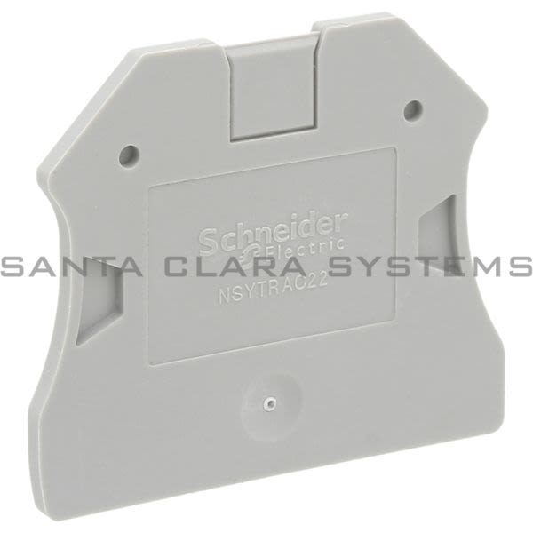 Telemecanique NSYTRAC22  NSYTR end cover for screw single-level terminal block 1x1 - 2.5 to 10mm² Product Image