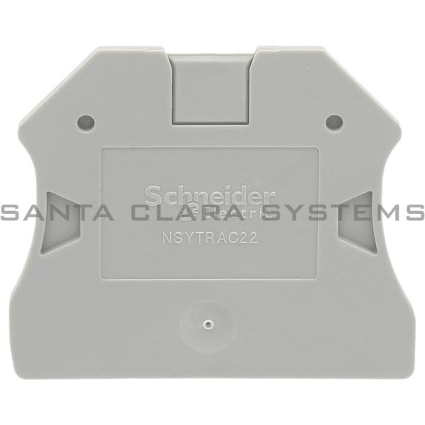 Telemecanique NSYTRAC22  NSYTR end cover for screw single-level terminal block 1x1 - 2.5 to 10mm² Product Image
