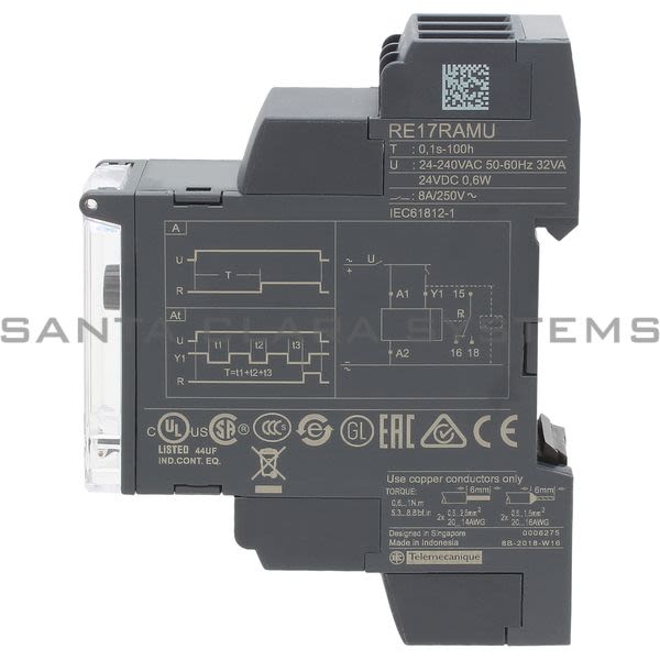 Telemecanique RE17RAMU Timer Relay Product Image