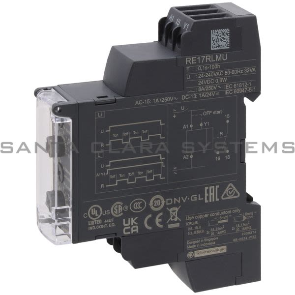 Telemecanique RE17RLMU asymmetrical flashing relay - 1 s..100 h - 24..240 V AC - 1 OC Product Image