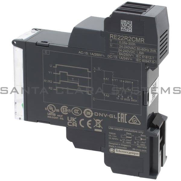 Telemecanique RE22R2CMR Off-delay Timing Relay - 0.05s?300h - 24?240V AC/DC - 2C/O Product Image