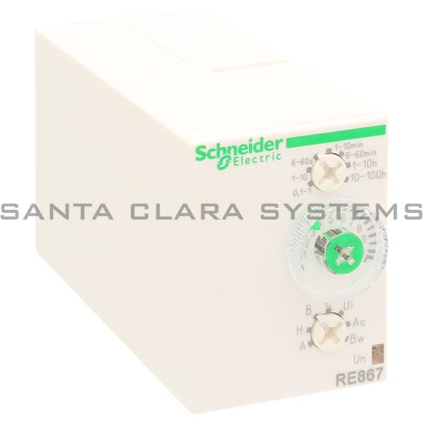 Telemecanique RE88867105 universal plug-in timing relay - 0.1 s..60 mn - 24..240 V AC - 1 OC Product Image