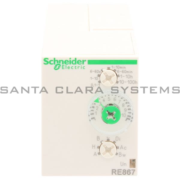 Telemecanique RE88867105 universal plug-in timing relay - 0.1 s..60 mn - 24..240 V AC - 1 OC Product Image