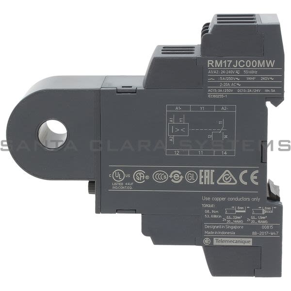 Telemecanique RM17JC00MW current control relay RM17-J - range: 2..20 A Product Image