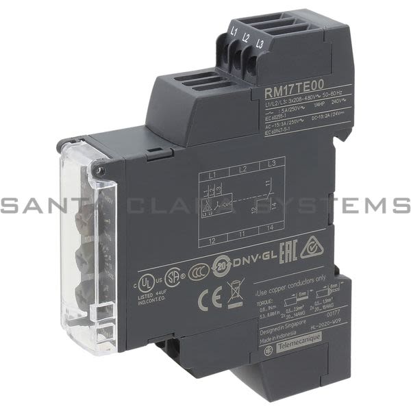 Telemecanique RM17TE00 multifunction control relay RM17-TE - range 183..528 V AC Product Image