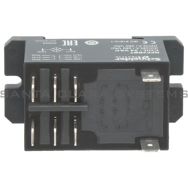 Telemecanique RPF2BB7 power relay plug-in - Zelio RPF - 2 CO - 24 V AC - 30 A Product Image