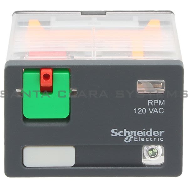 Telemecanique RPM42F7 power plug-in relay - Zelio RPM - 4 C/O - 120 V AC - 15 A - with LED Product Image