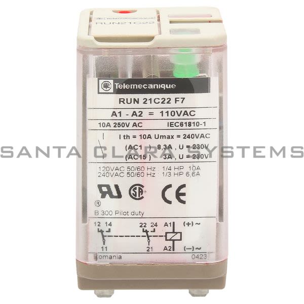 Telemecanique RUN21C22F7 Relay Product Image