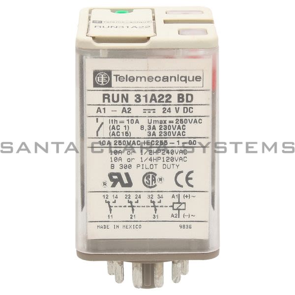 Telemecanique RUN31A22BD Plug In Relay Product Image