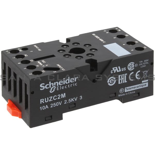 Telemecanique RUZC2M socket RUZ - mixed contact - 10 A - < 250 V - connector - for relay RUMC2.. Product Image