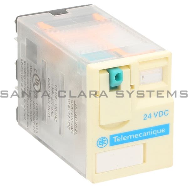 Telemecanique RXM2AB1BD Miniature Plug-in relay - Zelio RXM 2 C/O 24 V DC 12 A Product Image