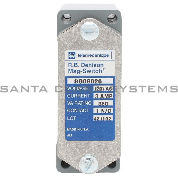 Telemecanique SG08026 MAGNET SWITCH - 380VA - 3A - 120 V ac - 1 NO Product Image