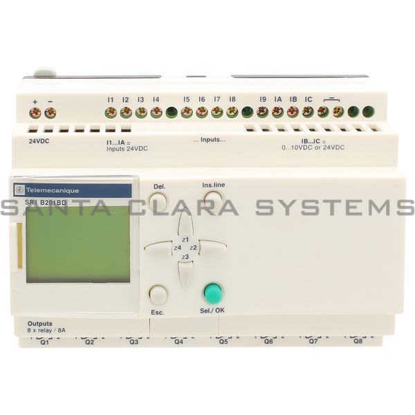 Telemecanique SR1B201BD Zelio-Logic Relay 250V 8amp Options Product Image
