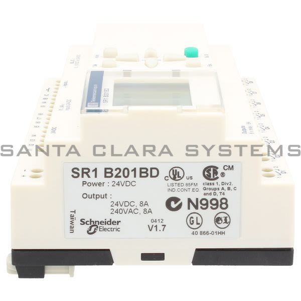 Telemecanique SR1B201BD Zelio-Logic Relay 250V 8amp Options Product Image