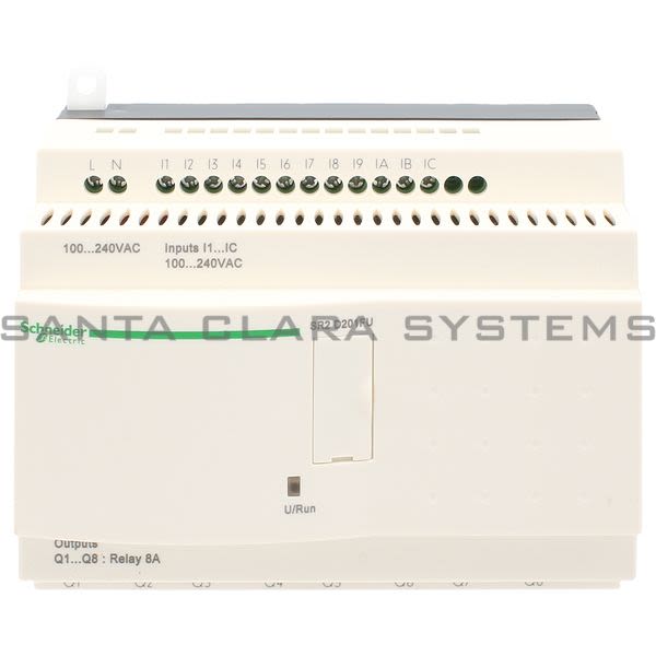 Telemecanique SR2D201FU compact smart relay Zelio Logic - 20 I O - 100..240 V AC - no clock - no display Product Image