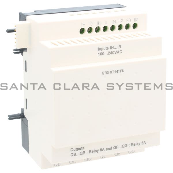 Telemecanique SR3XT141FU discrete I/O extension module - 14 I O - 100..240 V AC - for Zelio Logic Product Image