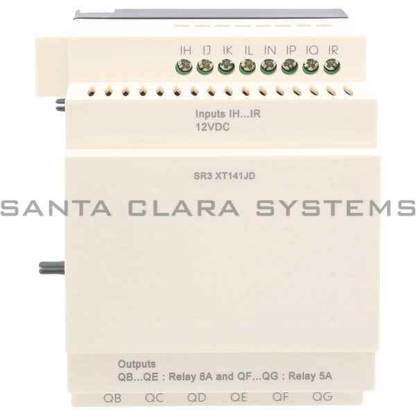 Telemecanique SR3XT141JD discrete I/O extension module - 14 I O - 12 V DC - for Zelio Logic Product Image