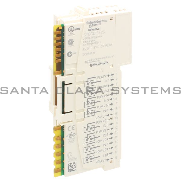 Telemecanique STBDDI3725  basic digital input module STB - 24 V DC - 16 I Product Image