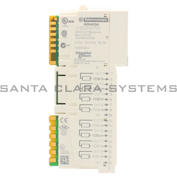 Telemecanique STBDDO3705  basic digital output module STB - 24 V DC - 16 O Product Image