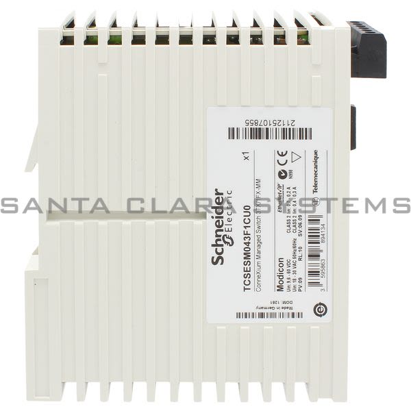 Telemecanique TCSESM043F1CU0  Ethernet TCP/IP managed switch - ConneXium - 3TX/1FX - multimode Product Image