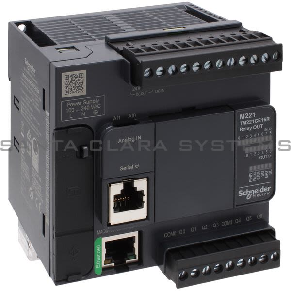 Telemecanique TM221CE16R Controller M221 16 IO Relay Ethernet Product Image