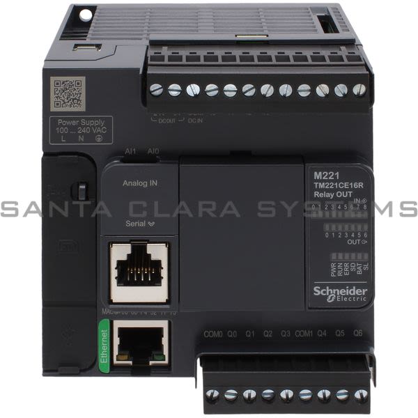 Telemecanique TM221CE16R Controller M221 16 IO Relay Ethernet Product Image