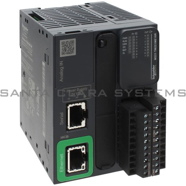 Telemecanique TM221ME16R  controller M221 16 IO relay Ethernet Product Image