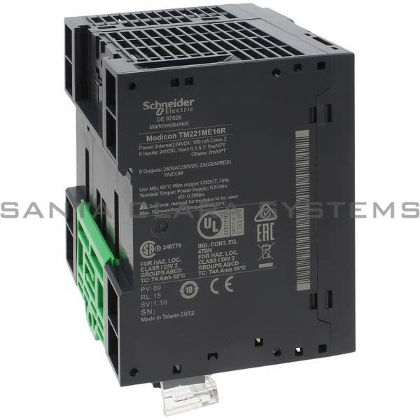 Telemecanique TM221ME16R  controller M221 16 IO relay Ethernet Product Image