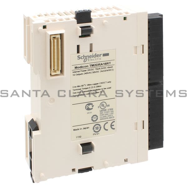 Telemecanique TM2DRA16RT discrete output module M238 - 16 outputs relay- 1 removable screw terminal block Product Image
