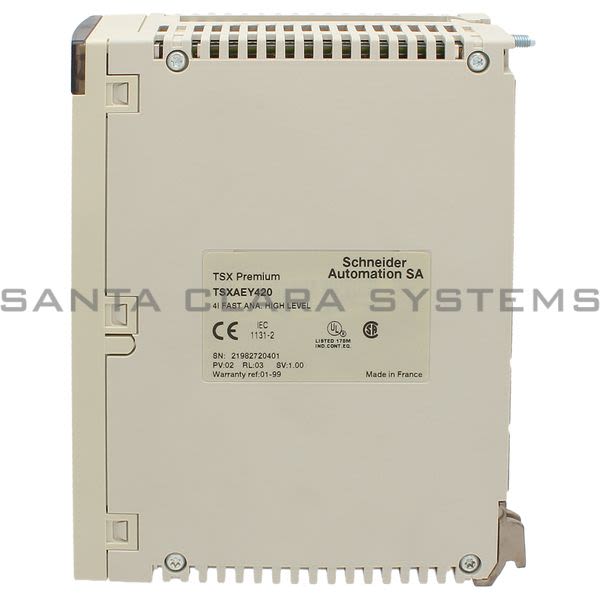 Telemecanique TSXAEY420 fast analog input module Modicon Premium - 4 I multirange Product Image
