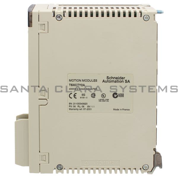 Telemecanique TSXCTY2A 2 channels counter modules - 40 kHz - 30 mA at 24 V DC, 280 mA at 5 V DC Product Image
