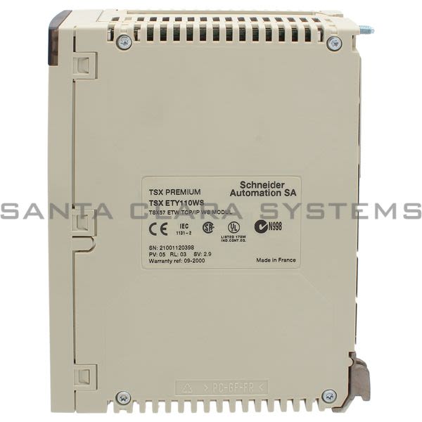 Telemecanique TSXETY110WS Ethernet TCP/IP module - 10 Mbit/s - web server class C10 Product Image