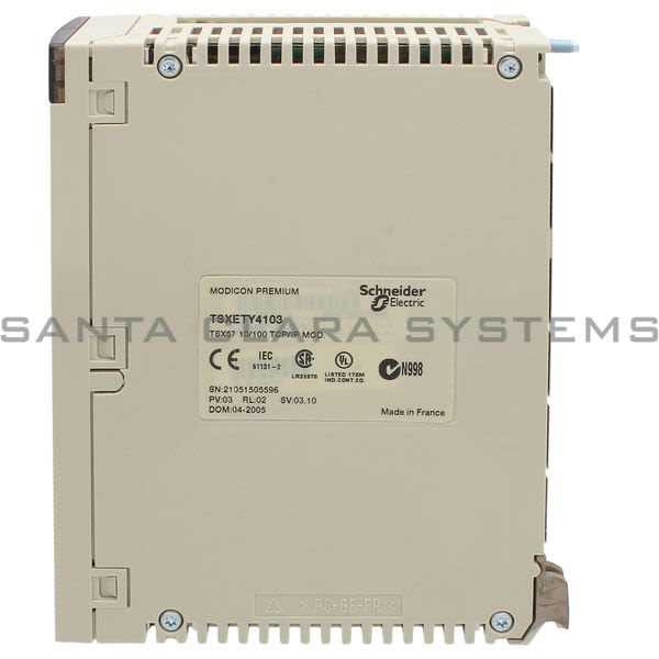 Telemecanique TSXETY4103 Ethernet TCP/IP module - 10/100 Mbit/s - web server class B30 Product Image