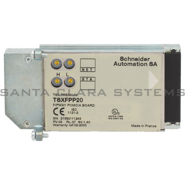 Telemecanique TSXFPP20 Fipway Agent PCMCIA card - for Atrium slot/Premium PLC - with protective cover Product Image