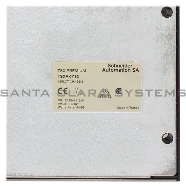Telemecanique TSXRKY12 non-extendable rack - for single rack configuration - 12 slots - IP20 Product Image