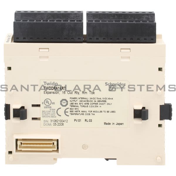 Telemecanique TWDDRA16RT Expansion Module Product Image