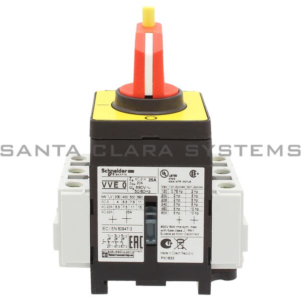 Telemecanique VVE0 Emergency Stop Switch Disconnector Product Image