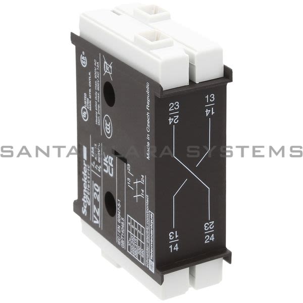 Telemecanique VZ20 TeSys VARIO - auxiliary contact block - 1 NO + 1 NO Product Image
