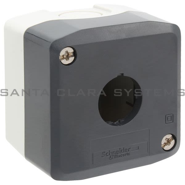 Telemecanique XALD01 dark grey empty enclosure lid - 1 cut-out Product Image