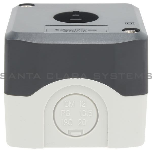 Telemecanique XALD01 dark grey empty enclosure lid - 1 cut-out Product Image