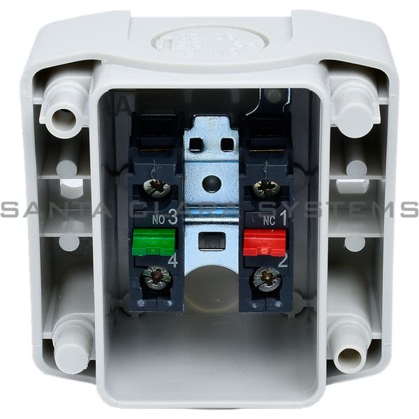 Telemecanique XALK178E yellow station - 1 red mushroom head pushbutton Ø40 turn to release 1NO+1NC Product Image