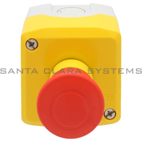 Telemecanique XALK198H7 yellow station - 1 red mushroom head pushbutton Ø40 push-pull 1NC Product Image