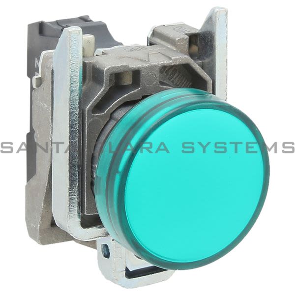 Telemecanique XB4BVB3 green complete pilot light Ø22 plain lens with integral LED 24V Product Image